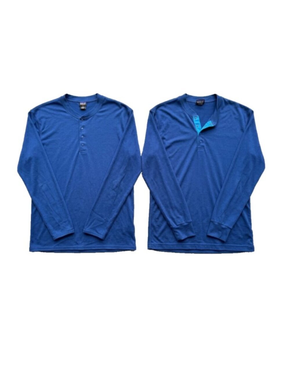 VTG Patagonia Capilene Henley M Set of 2 Midweight 1/4 Snap USA Made Base Layer